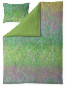 Obliečky Sarpaneva Kukkaketo 150x210 50x60, bavlna tencel, ružovo-zelené