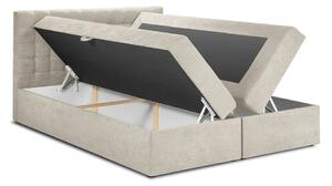 Béžová dvojlôžková posteľ Mazzini Beds Jade, 160 x 200 cm