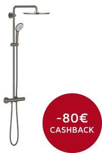 GROHE Euphoria System 310 - Sprchový systém s termostatom na stenu, kartáčovaný Hard Graphite 26075AL0