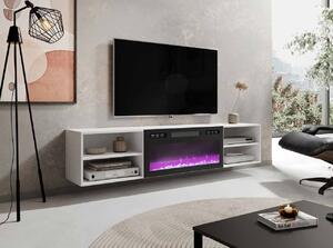 MEBLINE TV stolík POLO 180 EF biely / krb čierny