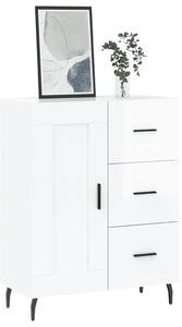Komoda lesklá biela 69,5x34x90 cm spracované drevo
