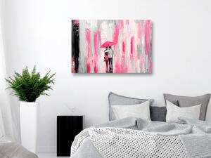 Obraz - Dáždnik pre milovníkov - ružový 90x60