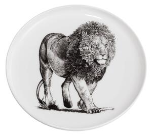 Biely porcelánový tanier Maxwell & Williams Marini Ferlazzo Lion, ø 20 cm