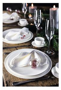 Biely porcelánový hrnček s tanierikom Maxwell & Williams Diamonds, 280 ml