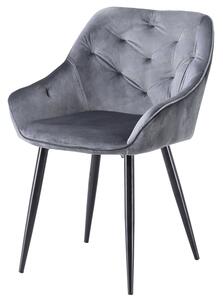 Jedálenská stolička SCK-487 sivá/čierna