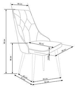 Jedálenská stolička SCK-365 bordová