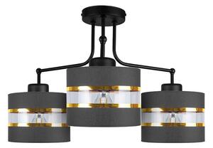 Čierno-zlatý závesný luster Andy pre žiarovku 3x E27 – LED lustre a svietidlá > Kolekcie svietidiel > Kolekcia svietidiel ANDY