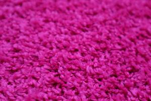 Vopi koberce Kusový koberec Color shaggy ružový kvietok - 120x120 kvietok cm