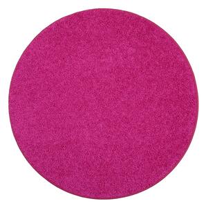 Vopi koberce Kusový koberec Color shaggy ružový guľatý - 100x100 (priemer) kruh cm