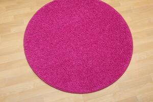 Vopi koberce Kusový koberec Color shaggy ružový guľatý - 57x57 (priemer) kruh cm