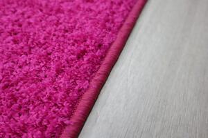 Vopi koberce Kusový koberec Color shaggy ružový srdce - 120x120 cm