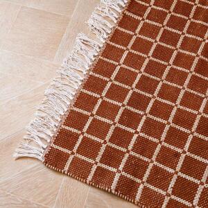 Bavlnený koberec Henny Rustic Brown 70×140 cm