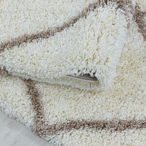 Ayyildiz koberce AKCIA: 80x150 cm Kusový koberec Alvor Shaggy 3401 cream - 80x150 cm