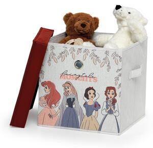 Detský textilný úložný box s vekom Domopak Disney Princess, 30 x 30 x 30 cm