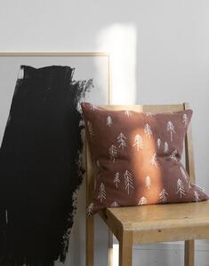 Ľanová obliečka na vankúš Tall Terracotta 48 x 48 cm