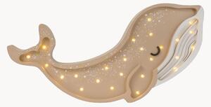 Ručne vyrobená detská LED lampa Whale