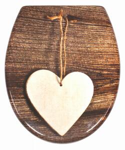 Schütte WC sedadlo WOOD HEART | Duroplast, Soft Close
