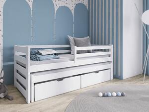 Detská dvojlôžková posteľ so zásuvkami Pilksis 80, 049-farby: sivá Mirjan24 5903211275579