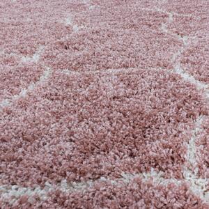 Ayyildiz koberce Kusový koberec Salsa Shaggy 3201 rose kruh - 200x200 (priemer) kruh cm