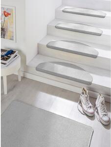 Súprava 15 sivých koberčekov na schody Hanse Home Fancy, 23 x 65 cm