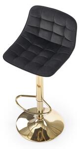 Halmar Barová stolička H120, čierna/zlatá