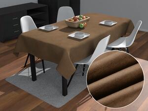 Biante Obdĺžnikový obrus/imitácia brúsenej kože Alcantara ALC-015 Svetlo hnedý 50x100 cm