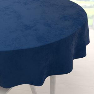 Biante Zamatový okrúhly obrus Velvet Premium SVP-036 Námornícka modrá Ø 100 cm