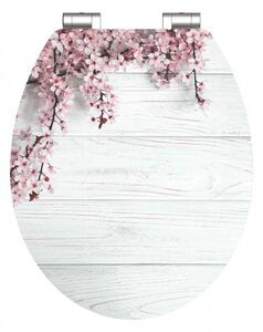 Schütte WC sedadlo FLOWERS AND WOOD | MDF HG, Soft Close