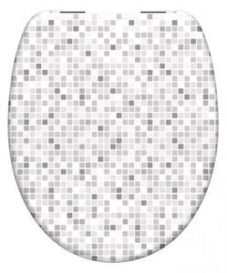 Schütte WC sedadlo MOSAIK GRAU| Duroplast, Soft Close
