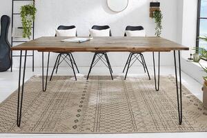 Dizajnový jedálenský stôl Shayla 180 cm hnedý