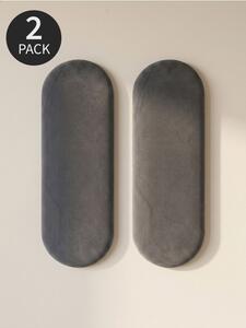 Sinsay - Čalúnené nástenné panely 2 pack - tmavosivá