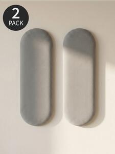 Sinsay - Čalúnené nástenné panely 2 pack - svetlošedá