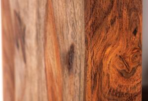 Dizajnový regál Timber 180 cm Sheesham dymový