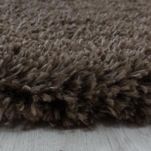 Ayyildiz koberce Kusový koberec Fluffy Shaggy 3500 brown kruh - 80x80 (priemer) kruh cm