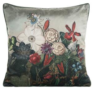DEKORAČNÁ OBLIEČKA NA VANKÚŠ VELVET 45X45 CM KVETY