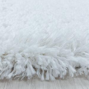 Ayyildiz koberce Kusový koberec Fluffy Shaggy 3500 white kruh - 200x200 (priemer) kruh cm
