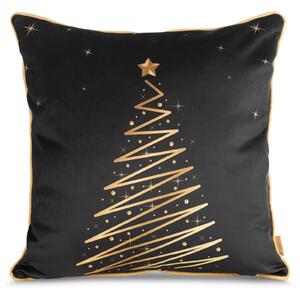 VIANOČNÁ DEKORAČNÁ OBLIEČKA NA VANKÚŠ EVE 1KS 45X45 CM VZOROVANÁ