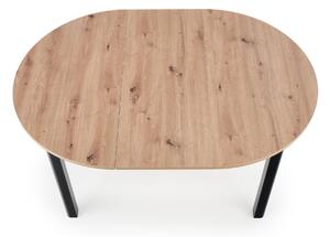 Moderný rozkladací jedálenský stôl Hema145, artisan/čierna