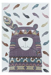 Ayyildiz koberce AKCIA: 80x150 cm Kusový koberec Funny 2104 violet - 80x150 cm