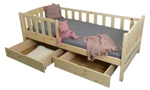 FA Detská posteľ so zábranou Oľga 2 - prírodná Rozmer lôžka: 180x80
