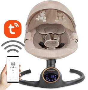 Elektrické hojdacie kreslo Kidwell REVE 2v1 pre bábätká s Bluetooth ovládaním