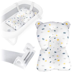 Ricokids dětský polštář do vany bílomodrý, nastavitelný a rychleschnoucí