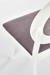 Jedálenská stolička Barock - biela / sivá