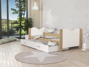 Drevená detská posteľ s úložným priestorom Mikolaj Rozmer: 160x80