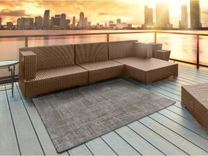 Hnedo-sivý vonkajší koberec Universal Luana, 130 x 190 cm