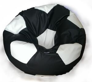 Sedací vak futbalová lopta čierno-biela EMI