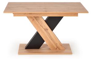 Moderný rozkladací jedálenský stôl Hema156, wotan/čierna