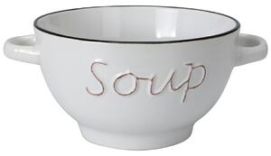 Kameninová miska na polievku Soup 650 ml biela