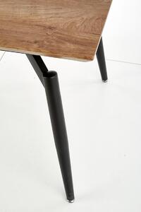 Rozkladací jedálenský stôl Cambell - prírodná / čierna