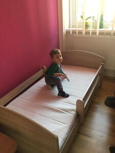 DO Detská posteľ s úložným priestorom Oskar X 160x80 - dub sonoma
